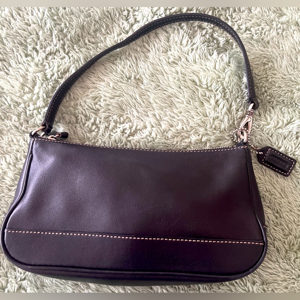 Coach Vintage Y2K Black Leather Shoulder Bag